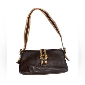 The Sak Brown And Tan Genuine Leather Clutch Purse